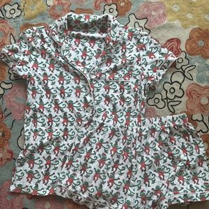 Roberta roller rabbit exclusive, Christmas Christmas pajamas, size extra small